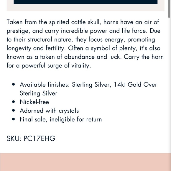 Horn + Crystal Drop Earrings by Alex and Ani - Picture 4 of 5